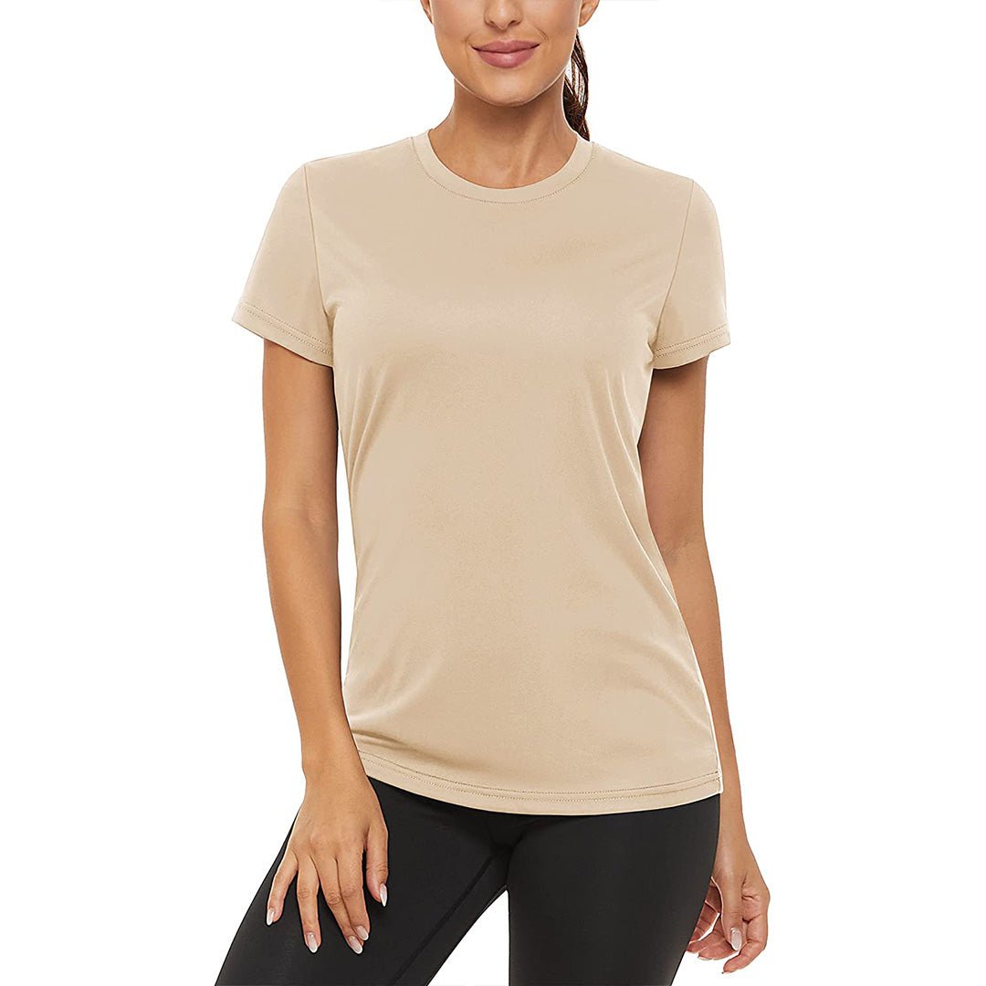 Women's UPF50 quick-dry sun protection activewear shirt for hiking yoga running outdoor fitness