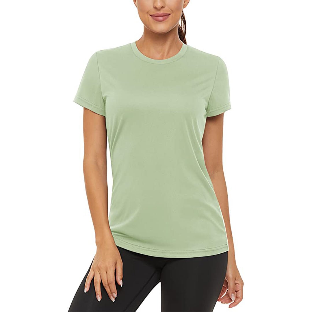 Women's UPF50 quick-dry outdoor activewear shirt lightweight sun protection for hiking yoga running