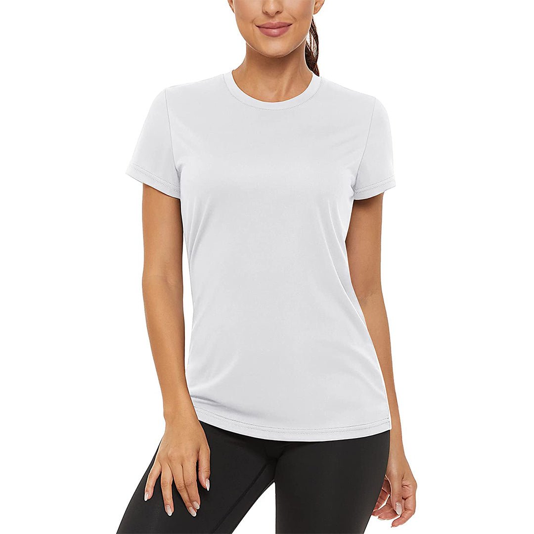 Women's UPF50 quick-dry outdoor activewear shirt lightweight sun protection for hiking yoga running