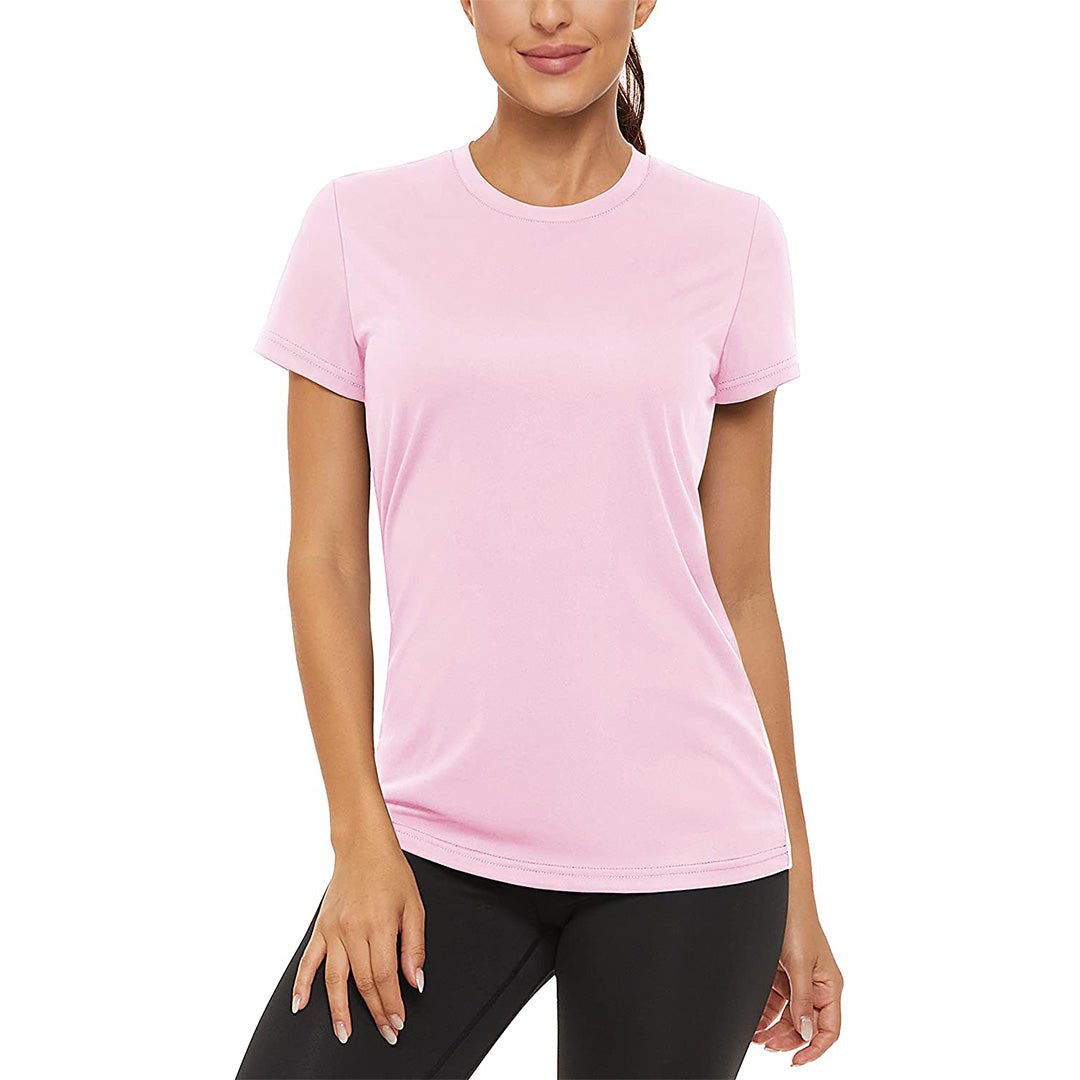 Women's UPF50 quick-dry athletic shirt lightweight sun protection activewear for hiking yoga running