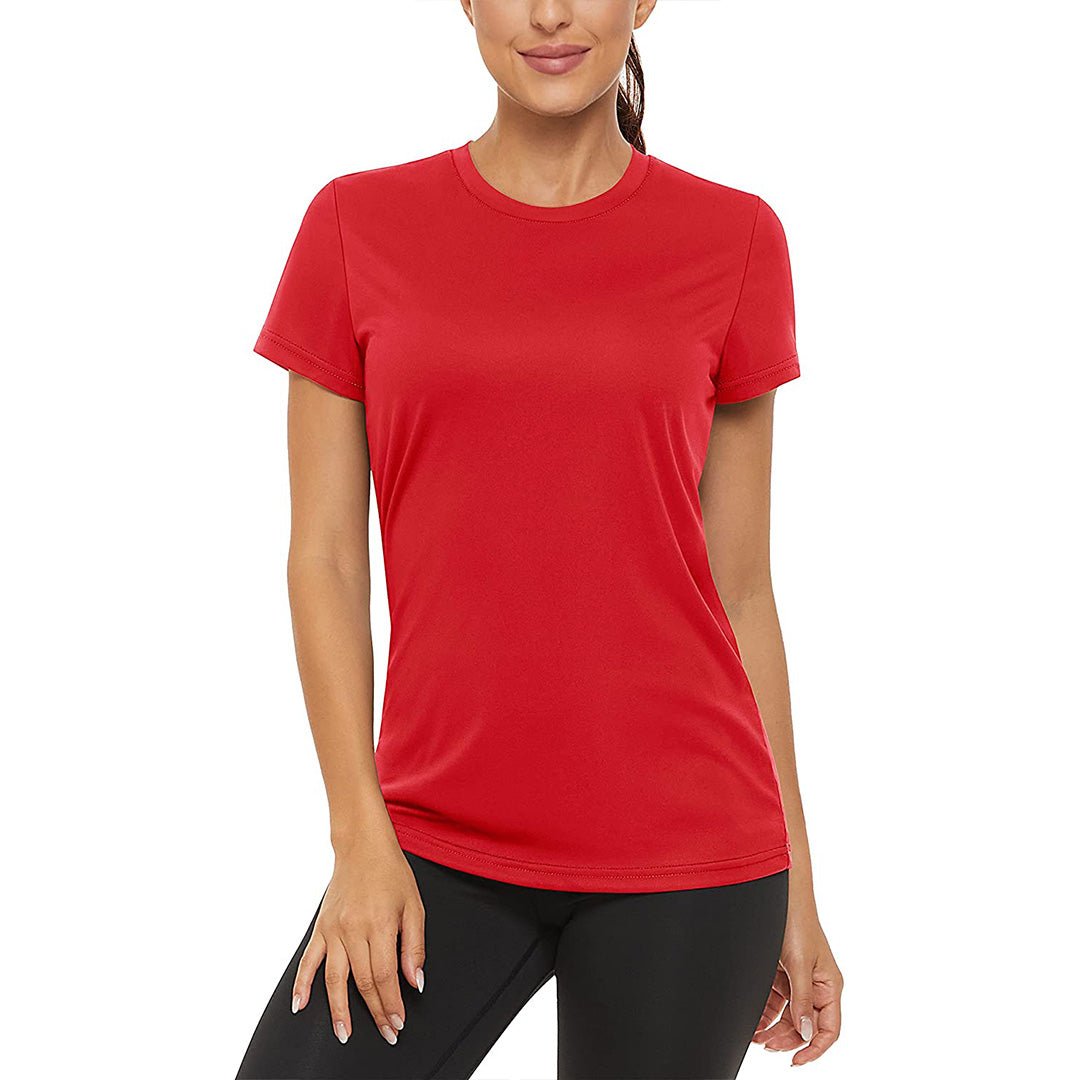 Women's UPF50 quick-dry outdoor activewear shirt lightweight sun protection for hiking yoga running