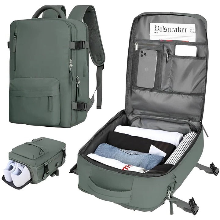 Women's travel backpack smart organizer durable construction active travelers commuters versatile
