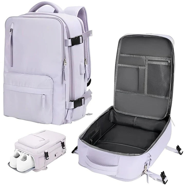Women's travel backpack smart organizer durable construction active commuters versatile functional design