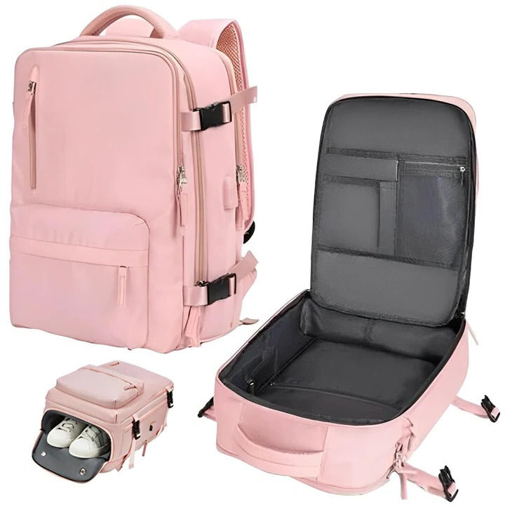 Women's travel backpack smart organizer durable design for active commuters and travelers