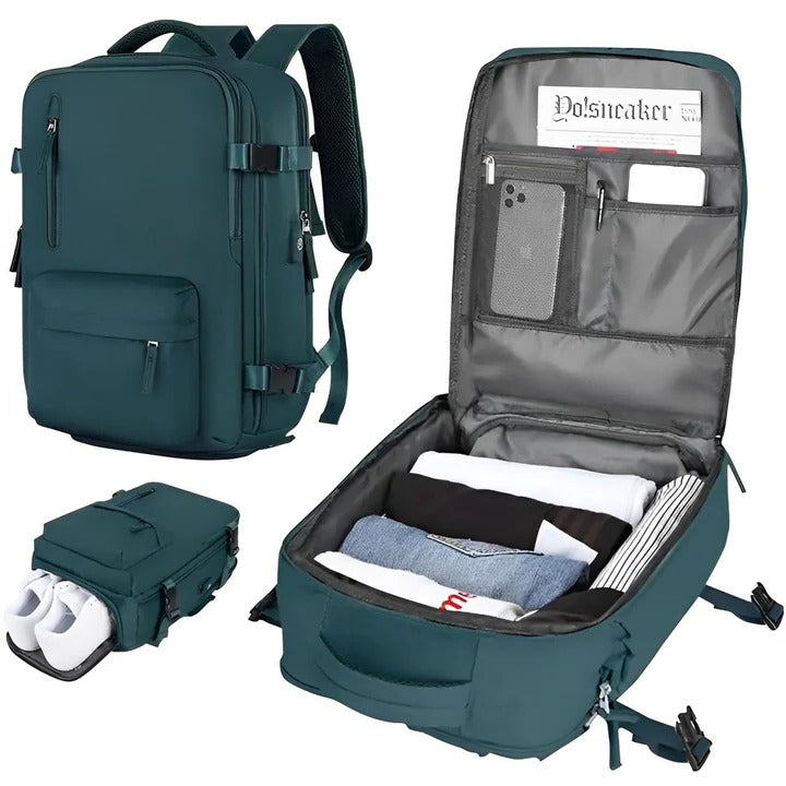 Women's travel backpack smart organizer durable design for active commuters and travelers