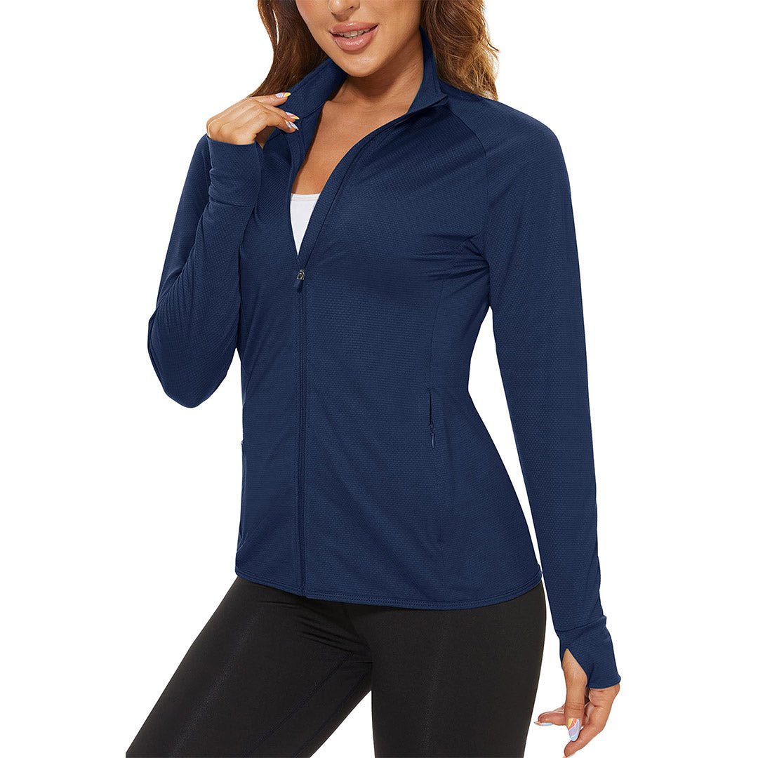 Women's UPF 50+ quick-dry hiking shirt, lightweight sun protection tee for outdoor activities