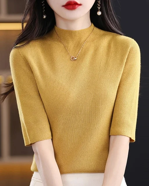 Bellamy women's ribbed knit top soft breathable fabric versatile day-to-night polished silhouette