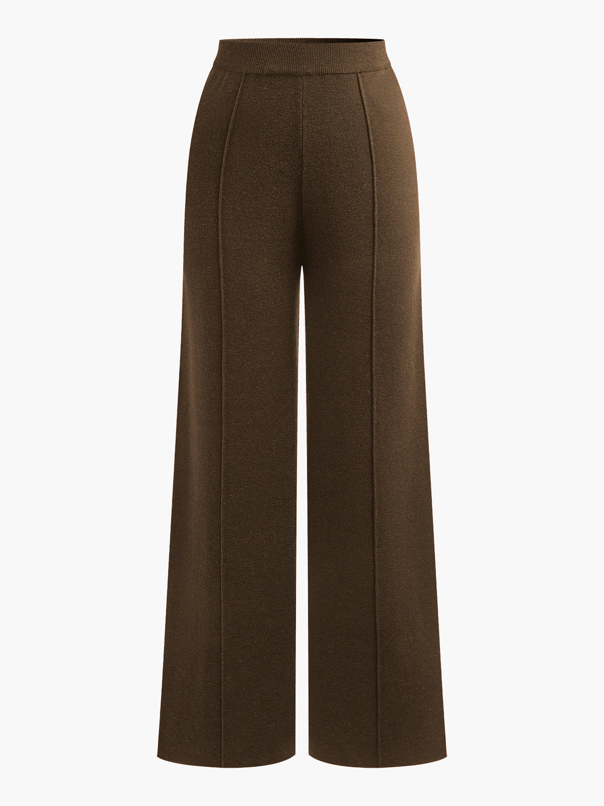 Women's wool-blend high-waist skinny pants with contrast piping trim, warm elegant fit for work
