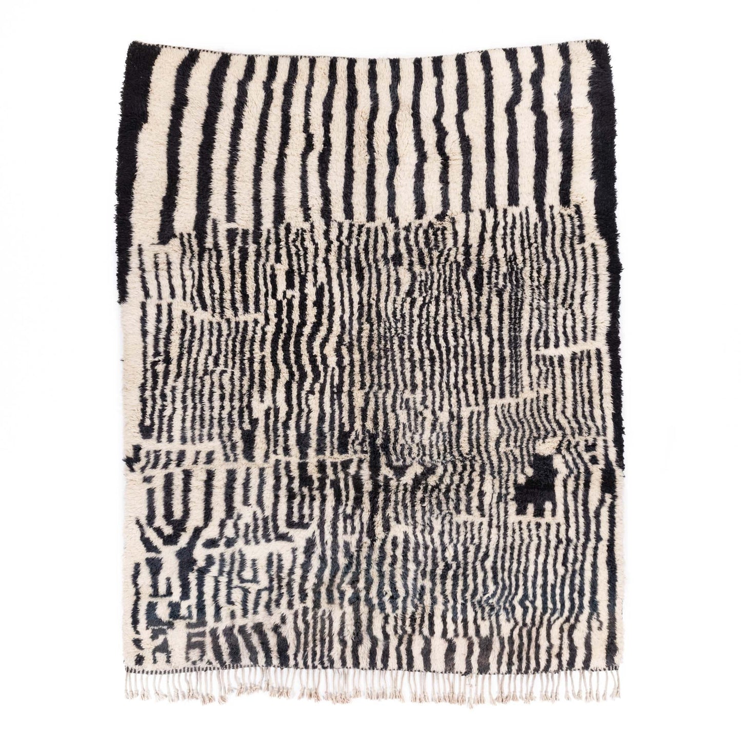 Woven Labyrinth - Luxury Shag Moroccan Rug - Urbann-Vibe