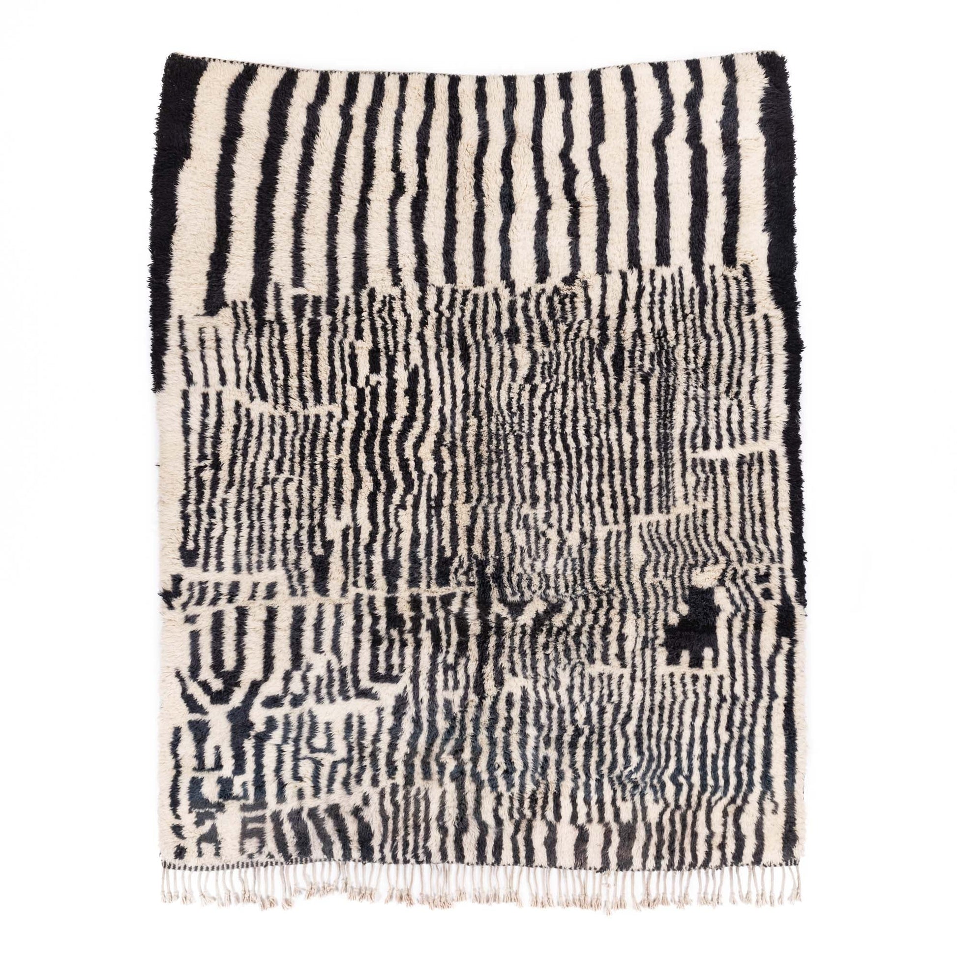 Woven Labyrinth - Luxury Shag Moroccan Rug - Urbann-Vibe