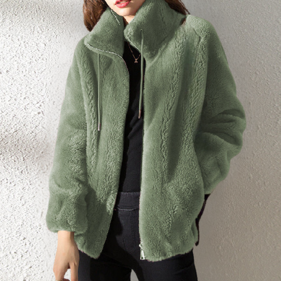 Keilani women's soft warm jacket cozy relaxed fit sustainable casual layering piece for cold weather