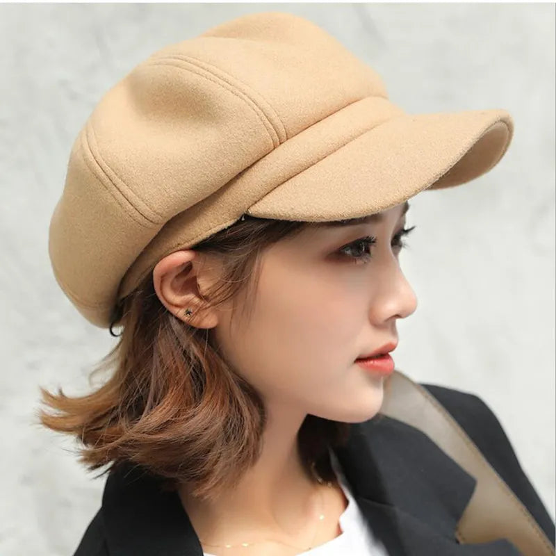 Vintage cotton balloon beanie winter cap warm cozy one-size-fits-most cold weather hat