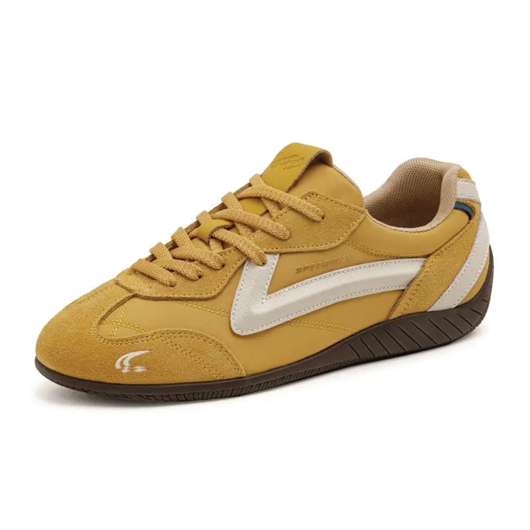 Urbann-Vibe Speedway low-top sneaker soft suede upper curved leather accents casual everyday comfort