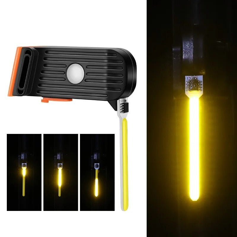 GlowTube rechargeable bicycle tail light compact red LED high visibility for night commuters