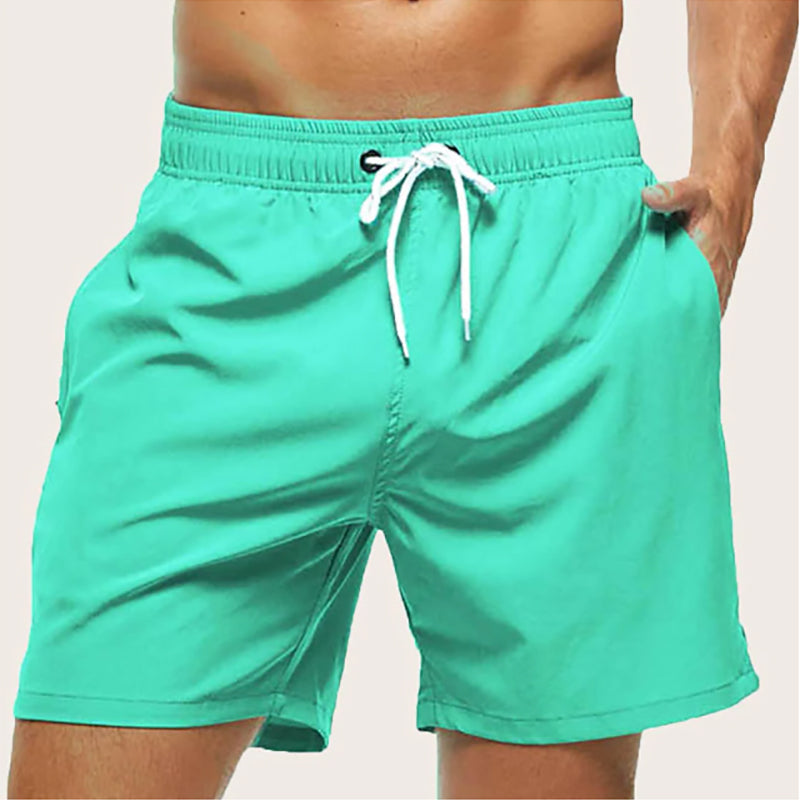 Max men's swim trunks quick-dry elastic drawstring waistband beach poolside comfort fit